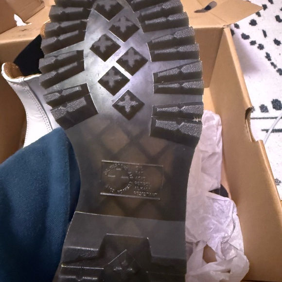 Dr. Martens White and Black Chelsea Boots - Picture 4 of 7